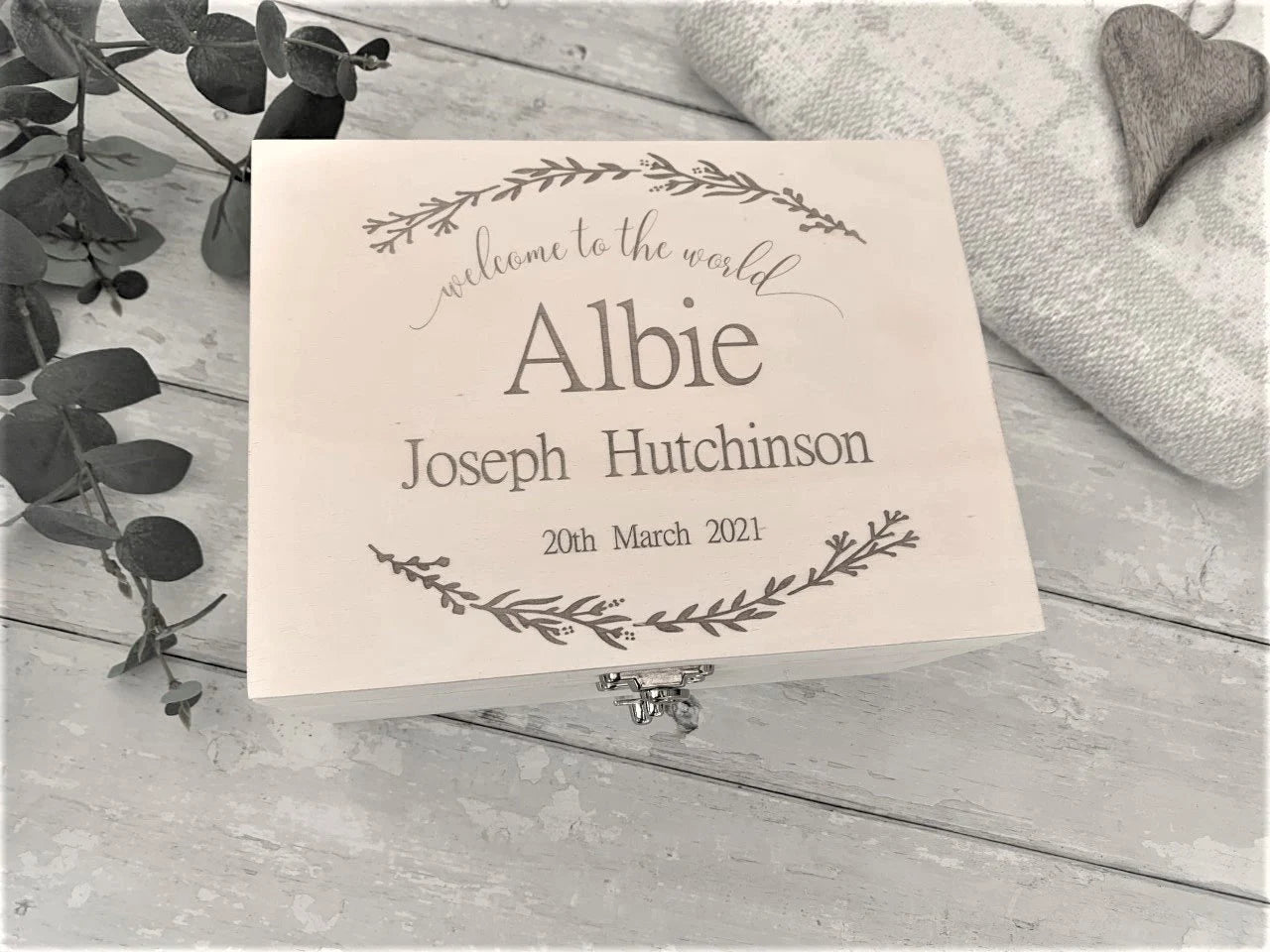 Woodland and Wild Partial Wreath Baby Memory Box